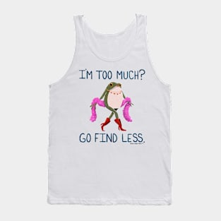 Go Find Less Frogson the Frog Tank Top